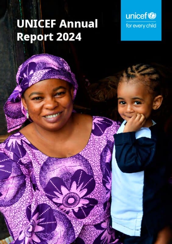 UNICEF Annual Report 2024 Cover
